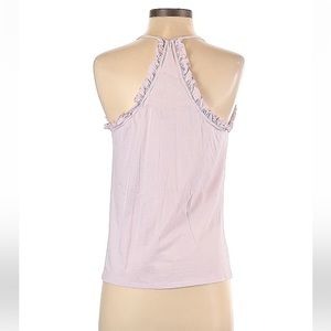 Rebecca Taylor Cotton Sleeveless Ruffle Tank - Size SM